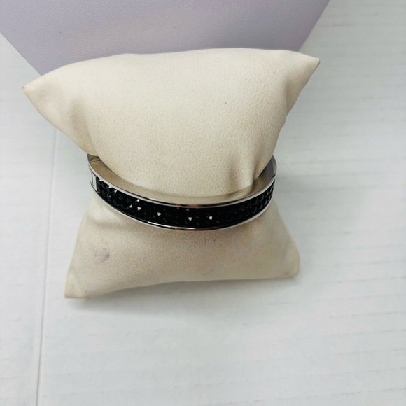 SWAROVSKI Intervalle Jet Bangle Bracelet - Picture 2 of 8
